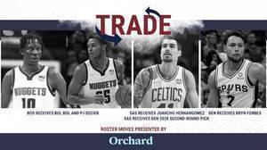 马刺掘金绿军三方交易官宣：福布斯加盟掘金